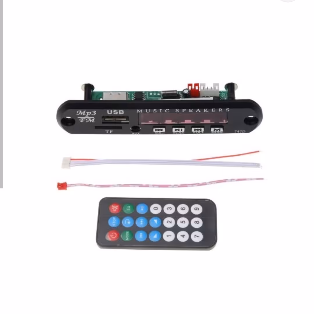 پخش کننده MP3 5 ولتی با ریموت کنترل 