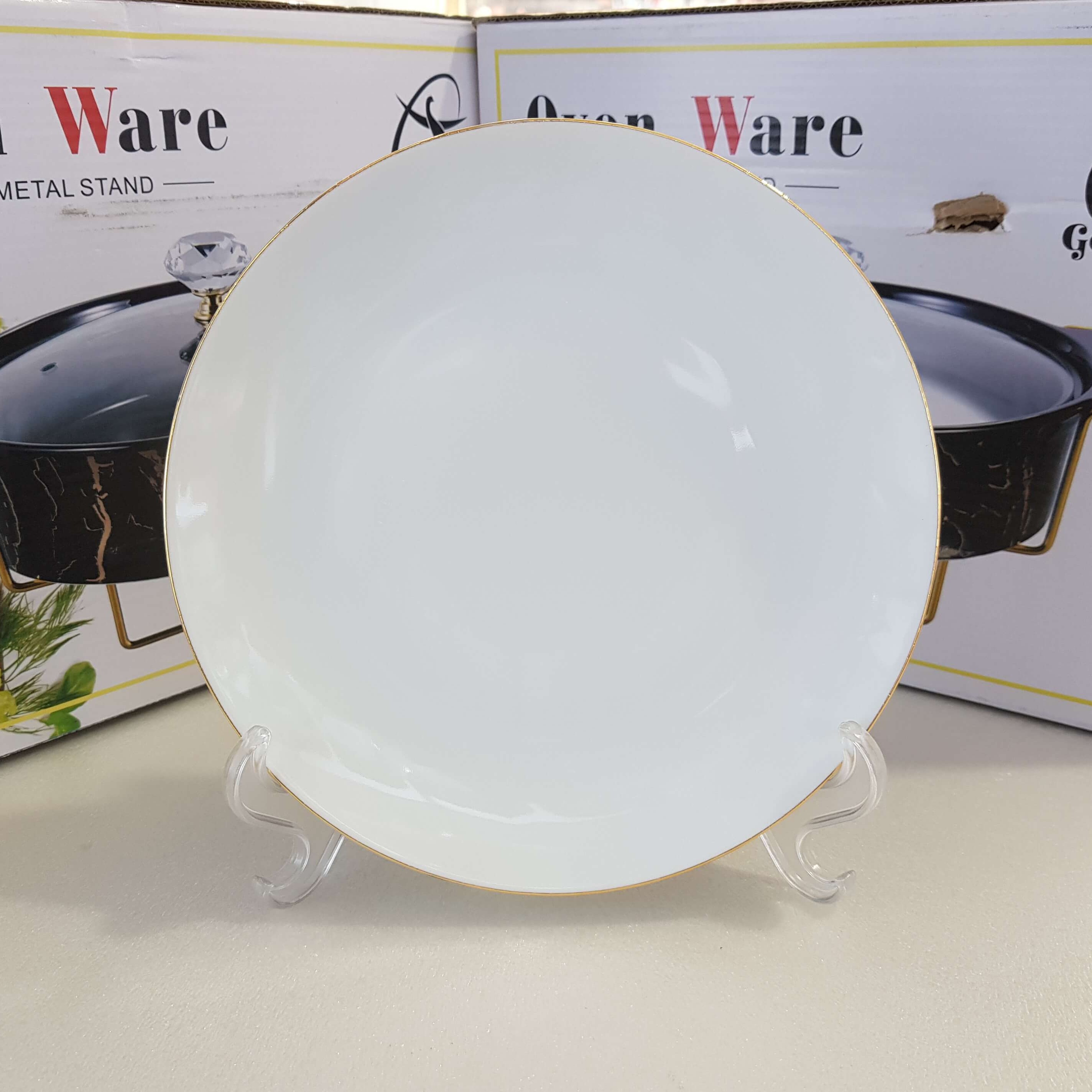 6 عدد بشقاب پیش دستی 21   لب طلا لورین(LAURION)مدل دیپلمات