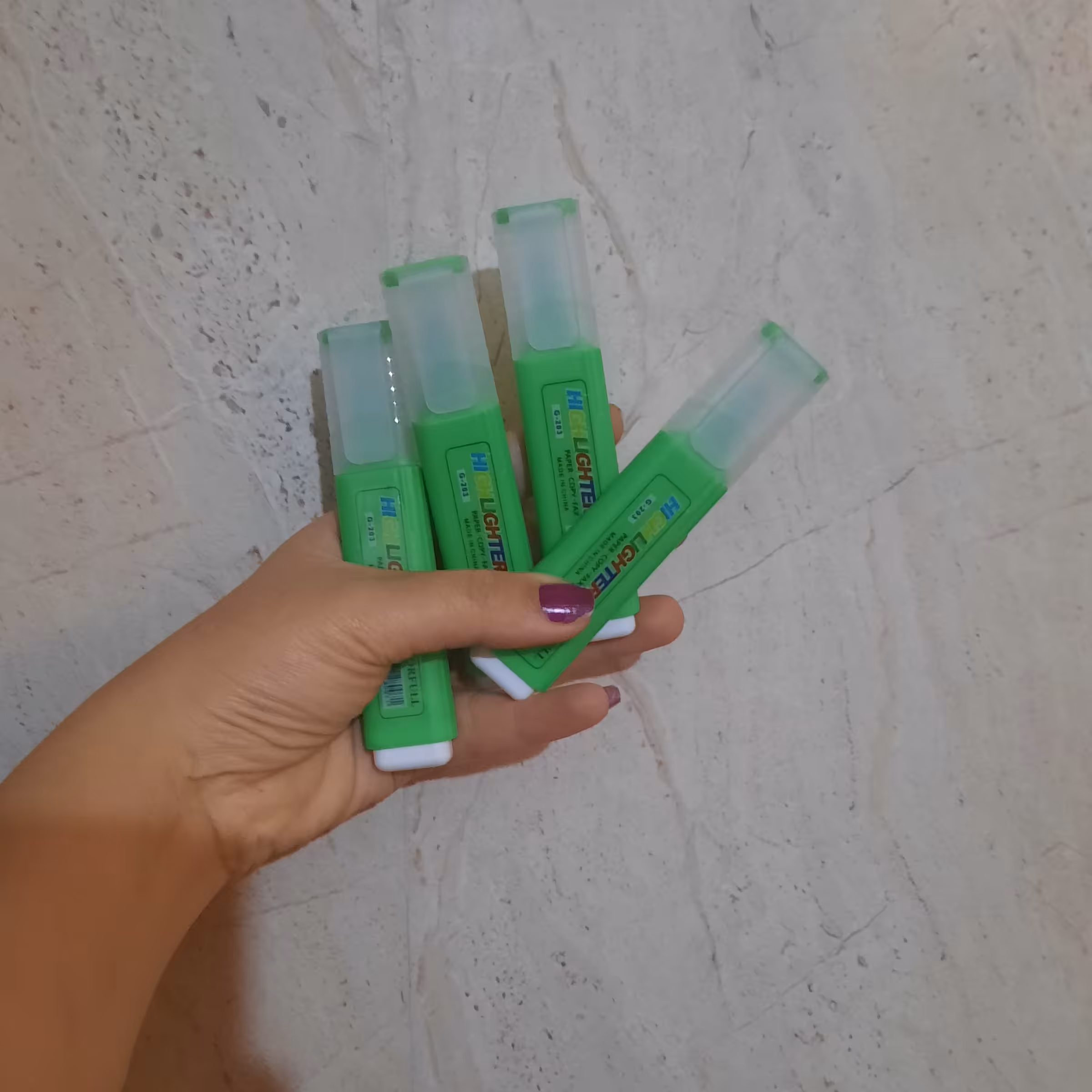 شبرنگ ،هایلایتر،علامت زن سبز رنگ