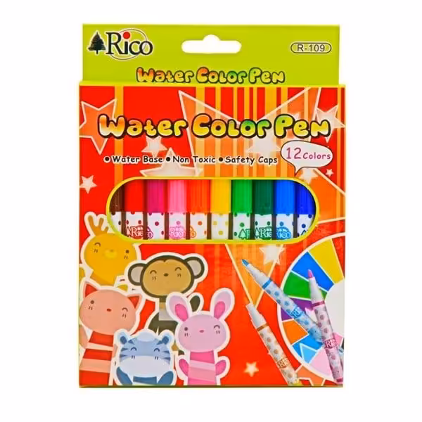 ماژیک رنگی 12 عددی ریکو