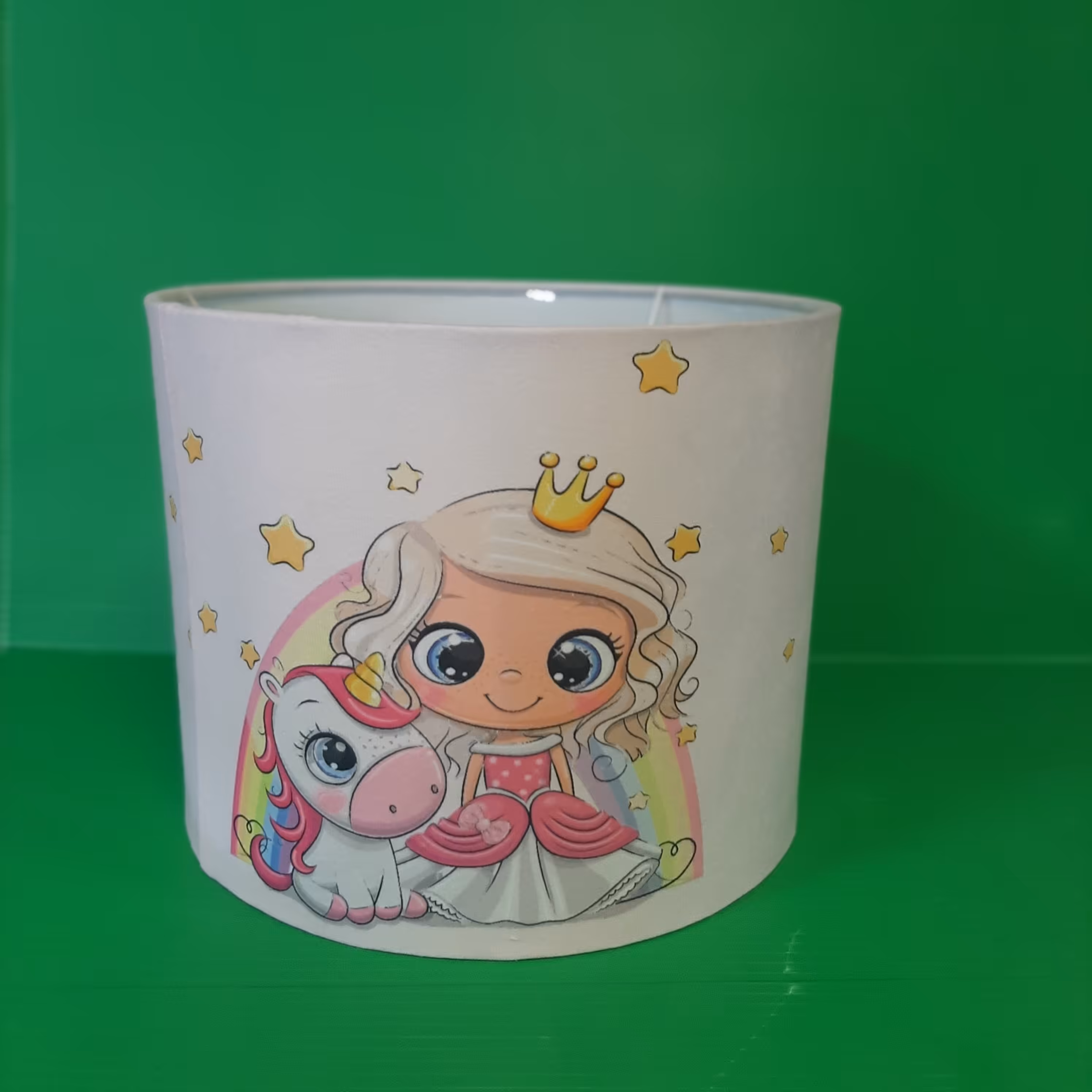 لوستر اتاق کودک طرح تکشاخ صورتی روشن