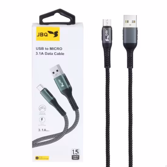 کابل تبدیل فست شارژ اندروید جی بی کیو مدل DT-01 به طول 1.5 متر