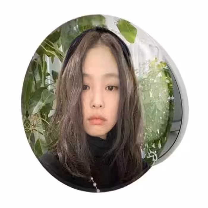 آینه جیبی خندالو طرح جنی بلک پینک Black Pink مدل تاشو کد 14099