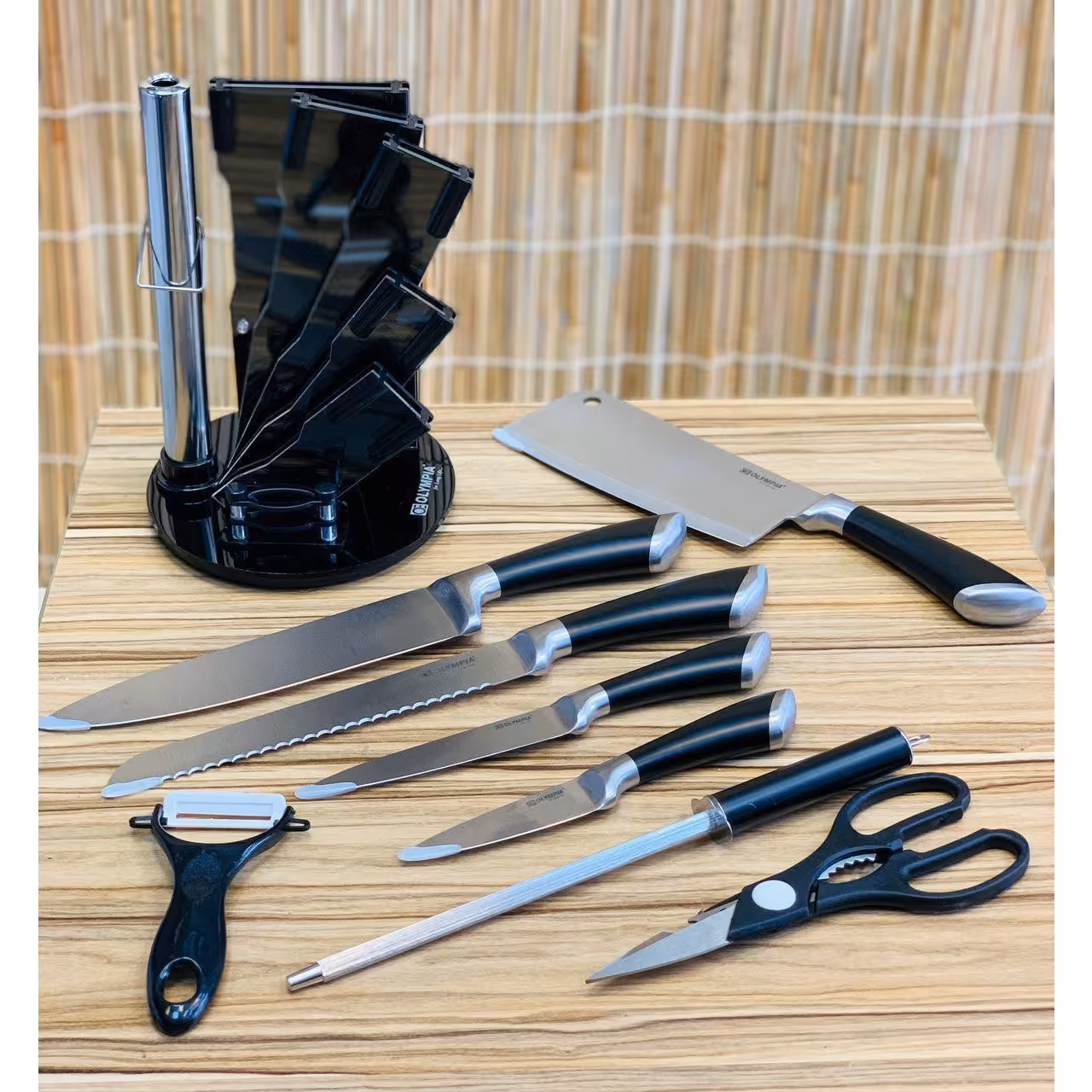 سرویس چاقوی آشپزخانه 9 پارچه المپیا
