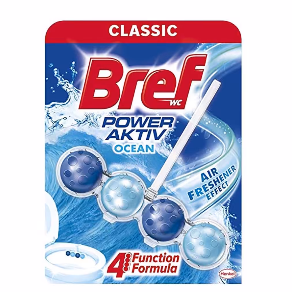 خوشبو کننده توپی برف برای توالت فرنگی تکی با رایحه اقیانوسی Bref