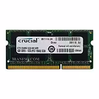 رم لپ تاپ 4 گیگ Crucial DDR3-1333-10600 MHz 1.5V یک سال گارانتی