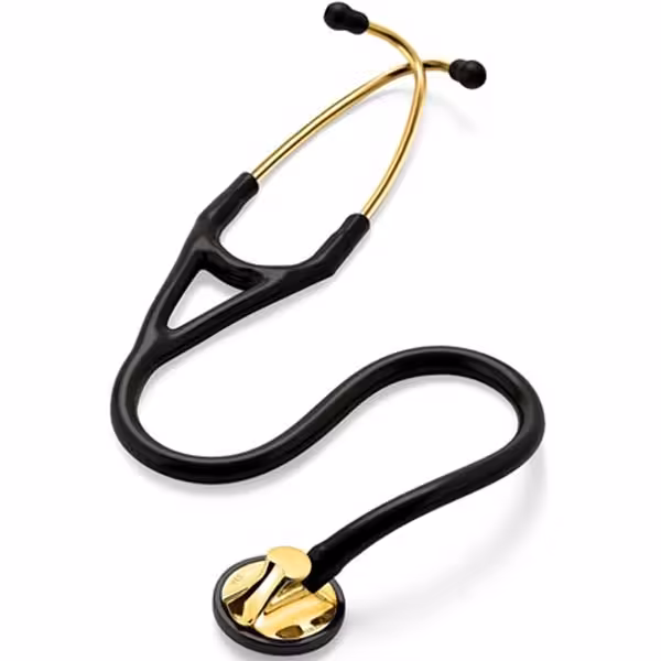 گوشی معاینه پزشکی لیتمن مدل مشکی طلایی 2175 LITTMANN MASTER CARDIOLOGY