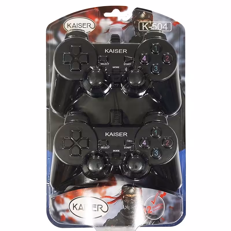 دسته بازی دوبل شوک دار کایزر KAISER K-504