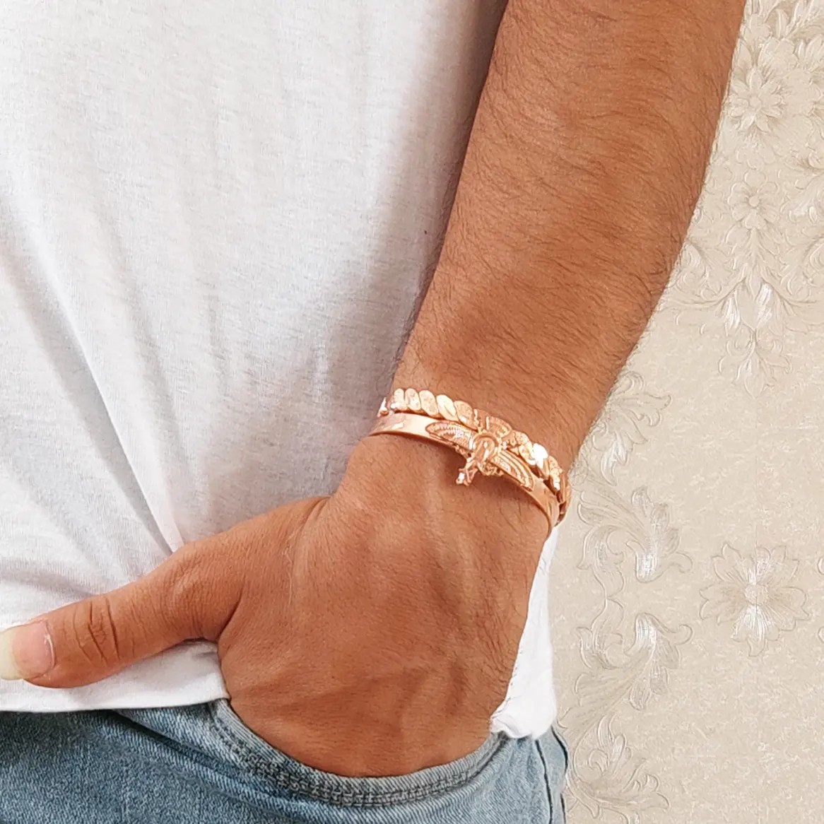 دستبند فروهر مس