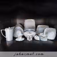 سرویس چینی پردیس طرح مروارید طلایی 105 پارچه کد 2005