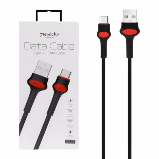 کابل تبدیل فست شارژ Type-C-CA47 یسیدو