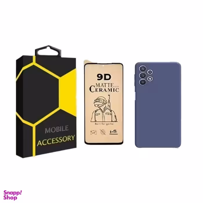 کاور گوشی موبایل سیلیکونی مناسب سامسونگ Galaxy A53 5G به همراه محافظ صفحه نمایش