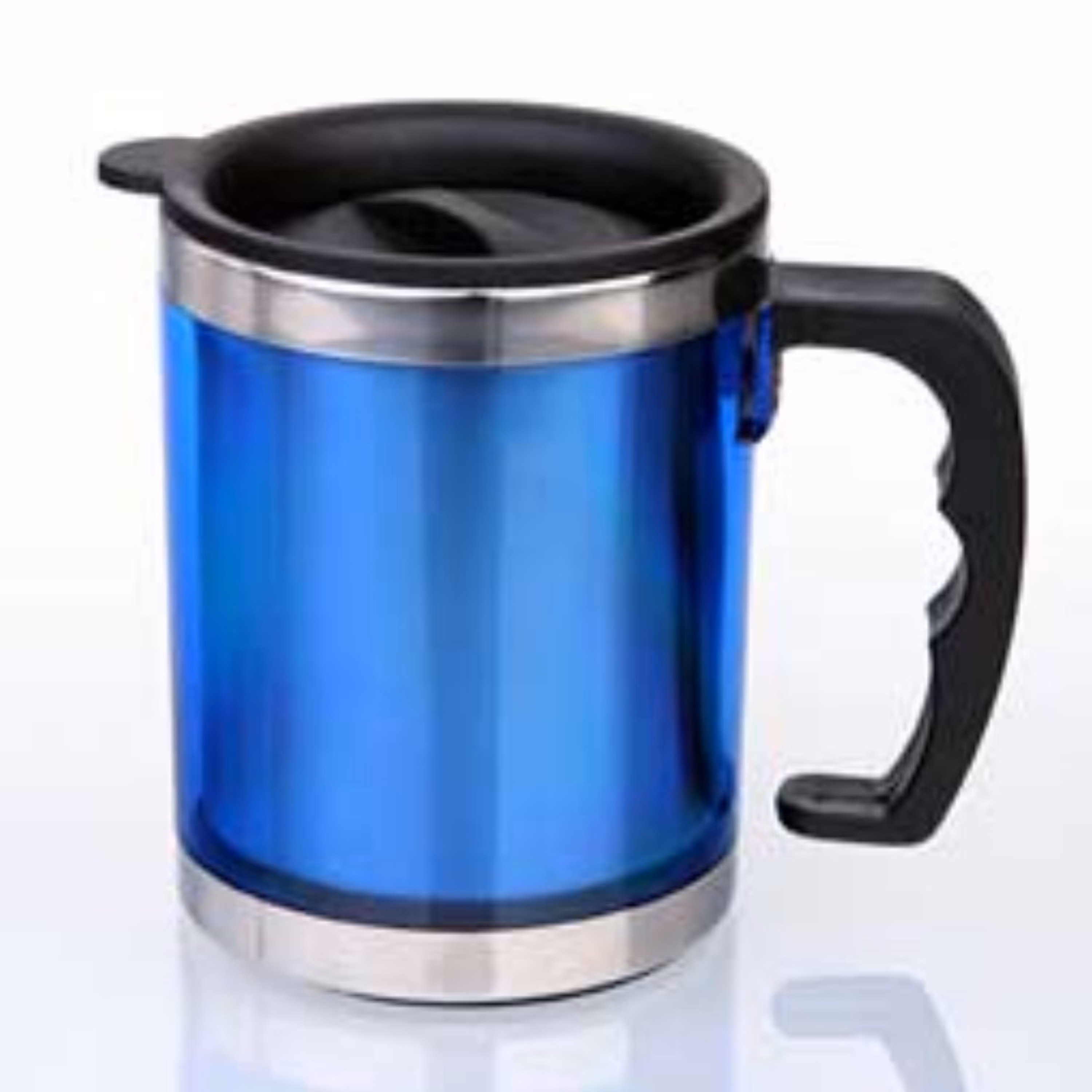 ماگ دوجداره بدنه استیل رنگی