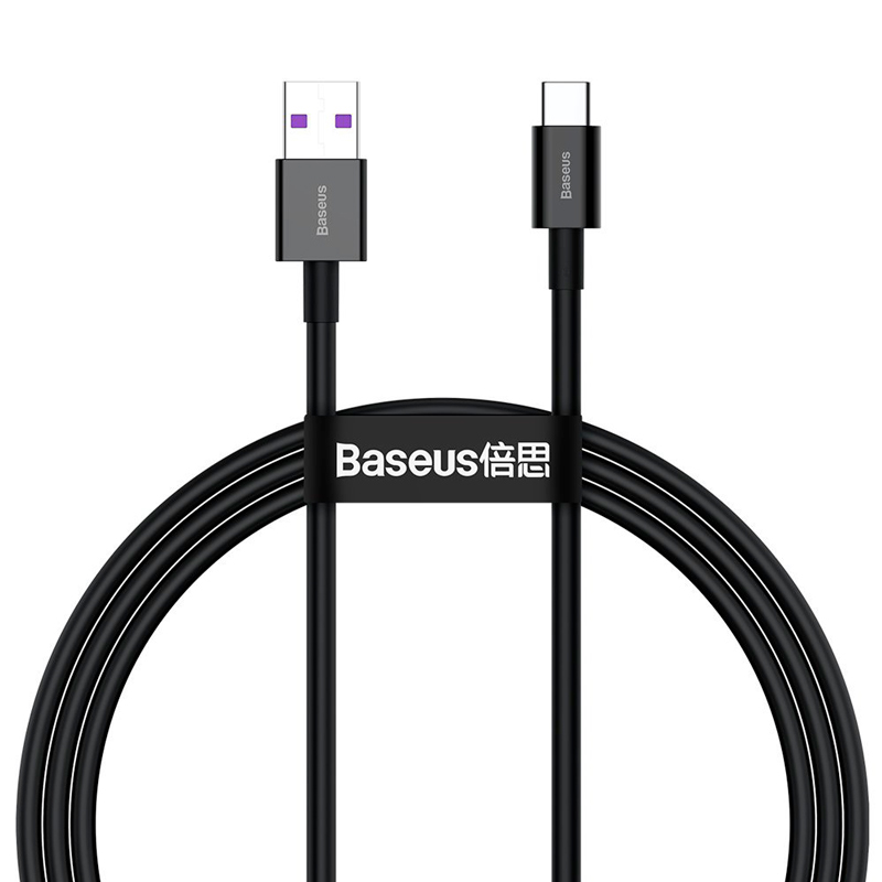 کابل فست شارژ Type-C باسئوس مدل Superior CATYS-A 6A 66W طول 2 مترBaseus Superior Series CATYS-A 6A 66W USB to Type-C 2m Cable