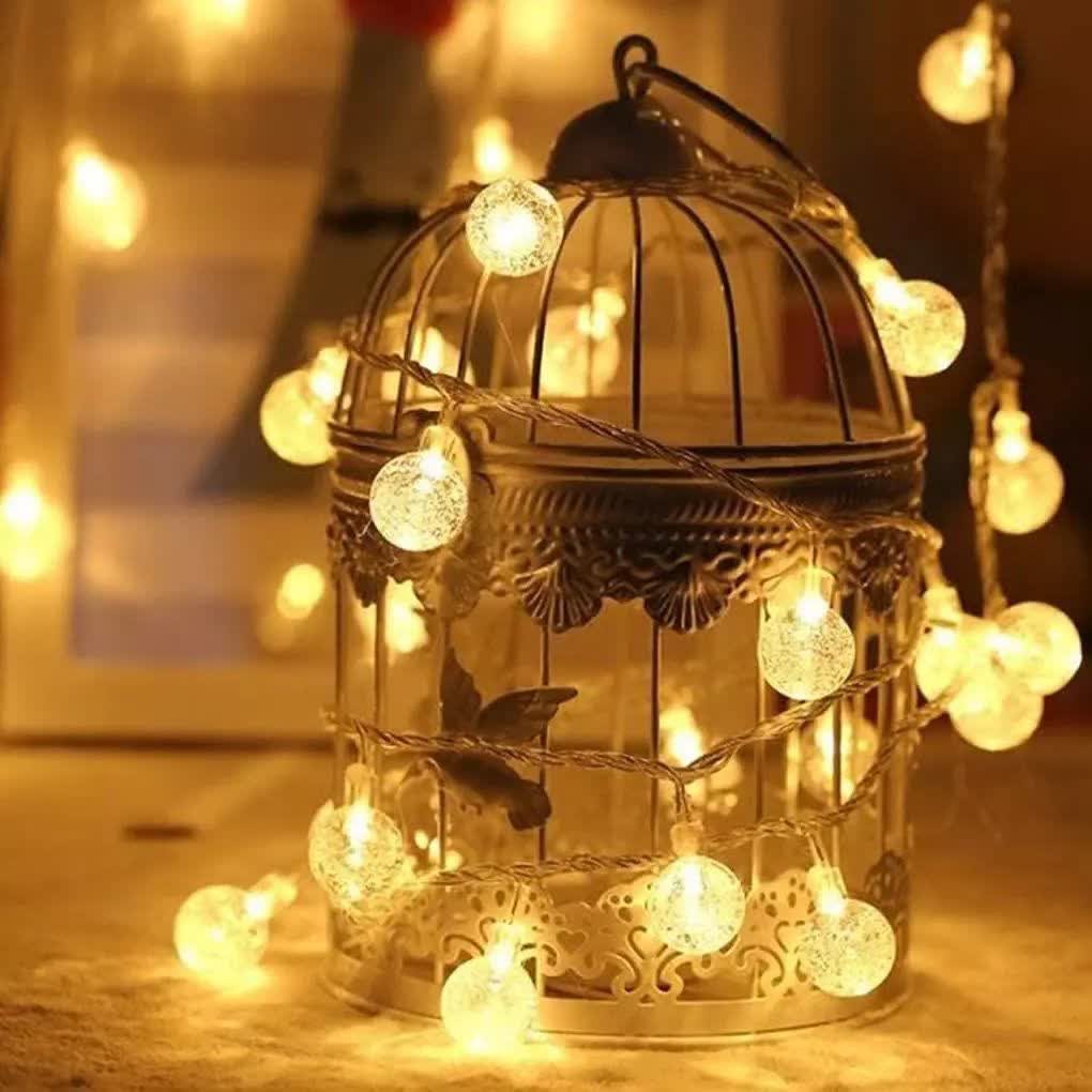 ریسه گوی حباب دار
متراژ 3.5 متر   رنگ آفتابی   هشت حالت رقص نور   ریموت دکمه ای