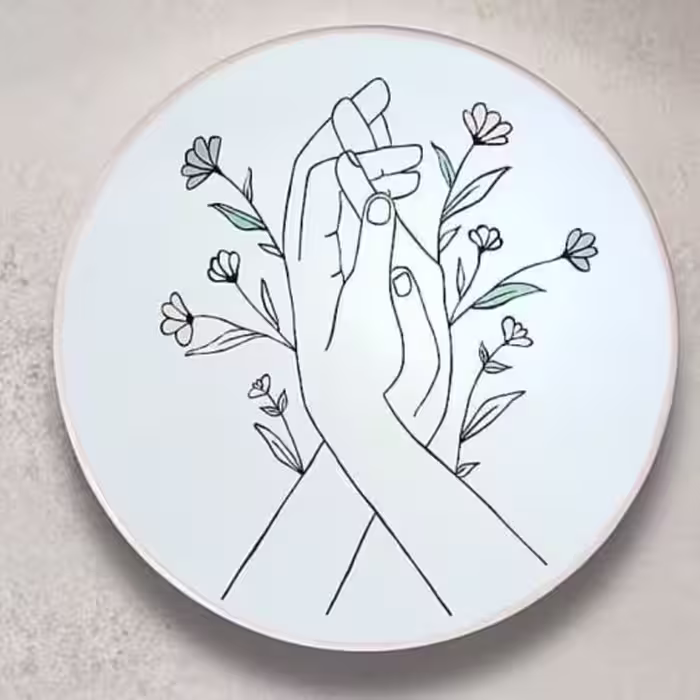 دیوارکوب نقاشی مینیمال  عاشقانه کد 42