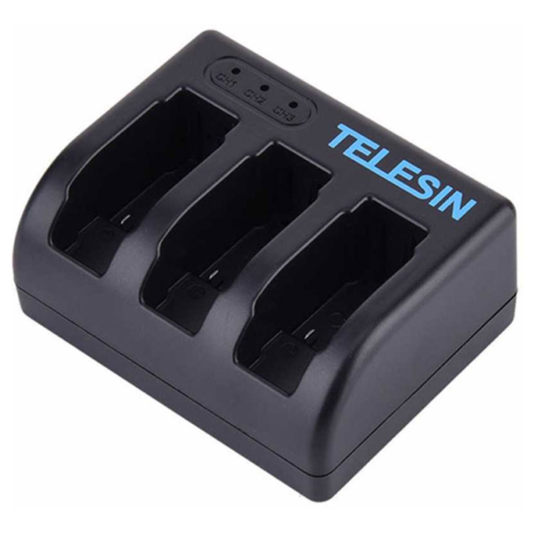 شارژر باتري 3 تايي گوپرو Telesin Hero 9/10/11/12Battery Charger