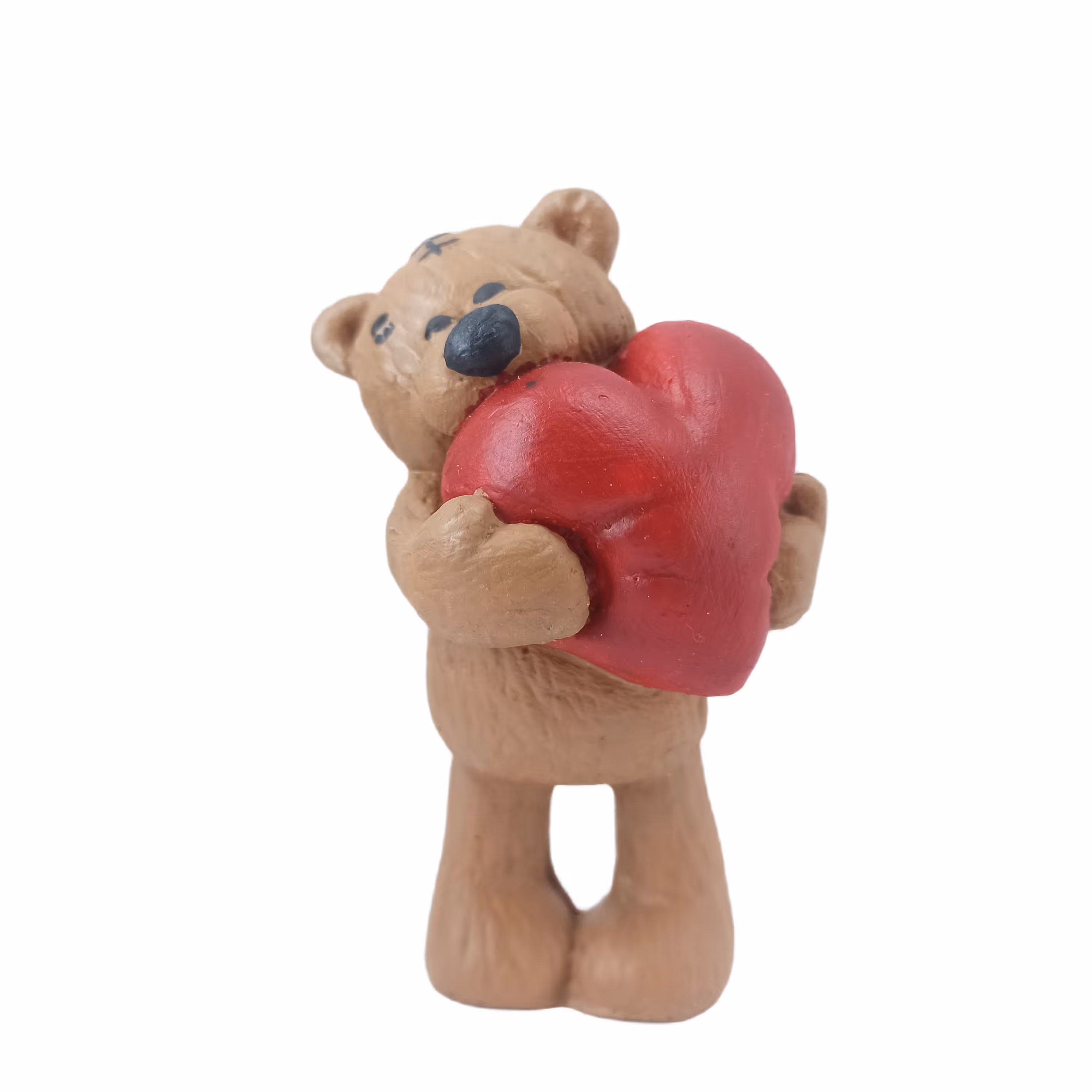 مجسمه طرح خرس و قلب 