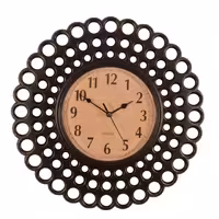 ساعت دیواری طرح خورشیدی وارداتی مشکی