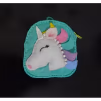 کیف هندزفری نمدی طرح یونیکورن 