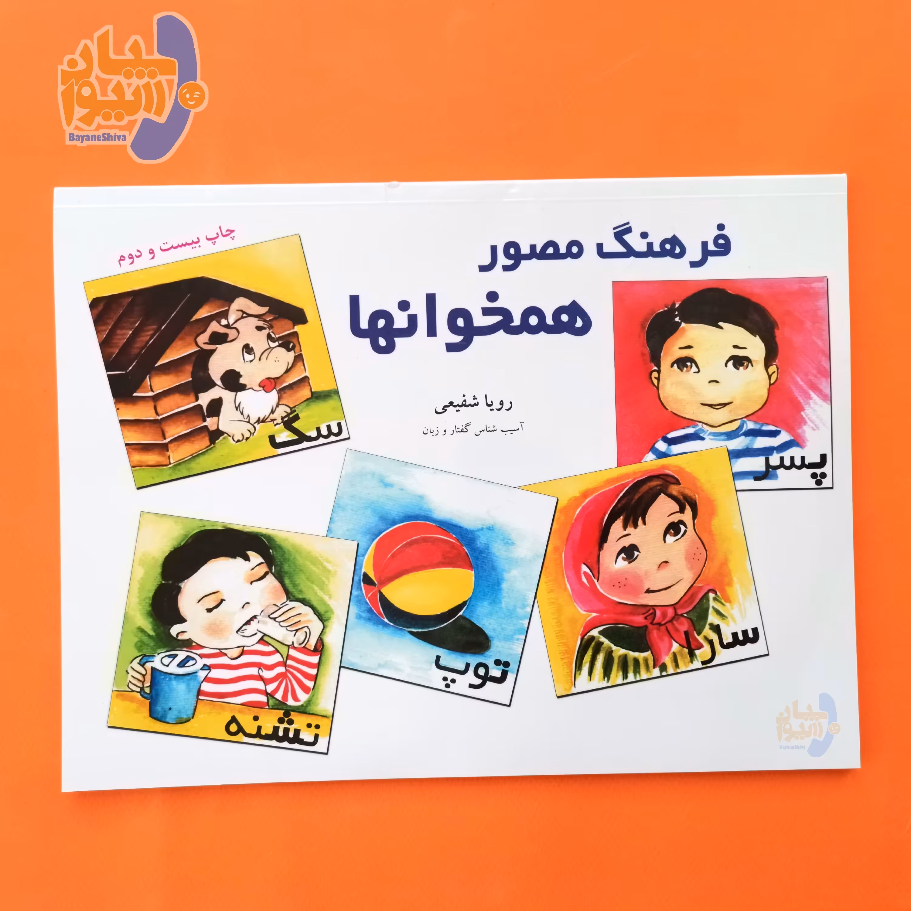 فرهنگ مصور همخوان ها اثر رویا شفیعی (کتاب قابل رنگ آمیزی) 