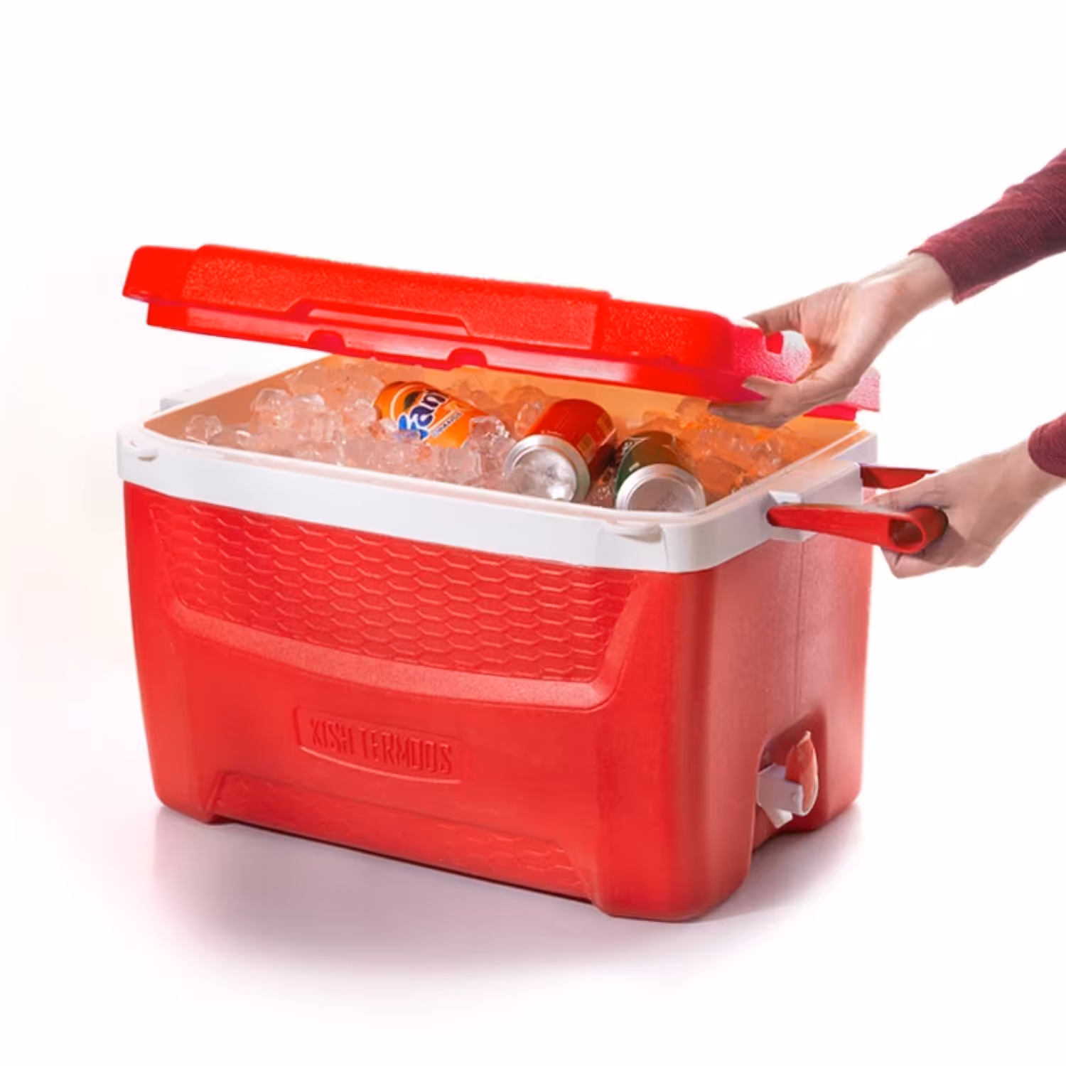 یخدان 38 لیتری به همراه سینی مخصوص کیش ترموس 