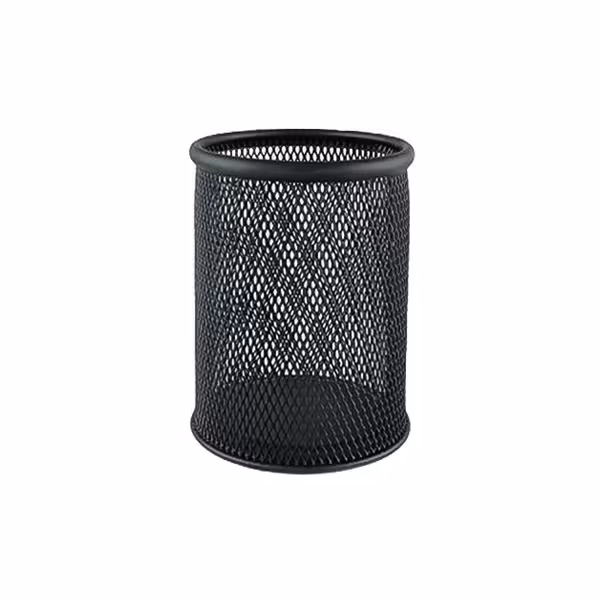 جا قلمی رومیزی فلزی توری 8.5*10 سانتی متر