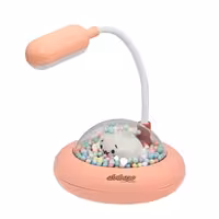 چراغ مطالعه رومیزی Q108 گلبهی طرح سفینه فانتزی