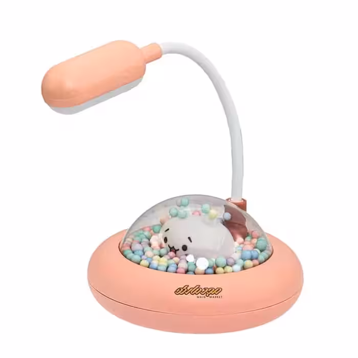 چراغ مطالعه رومیزی Q108 گلبهی طرح سفینه فانتزی