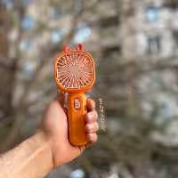 پنکه فانتزی پنکه شارژی شاخ گوزن ایستاده بهمراه استند جای موبایل