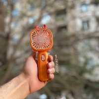 پنکه فانتزی پنکه شارژی شاخ گوزن ایستاده بهمراه استند جای موبایل