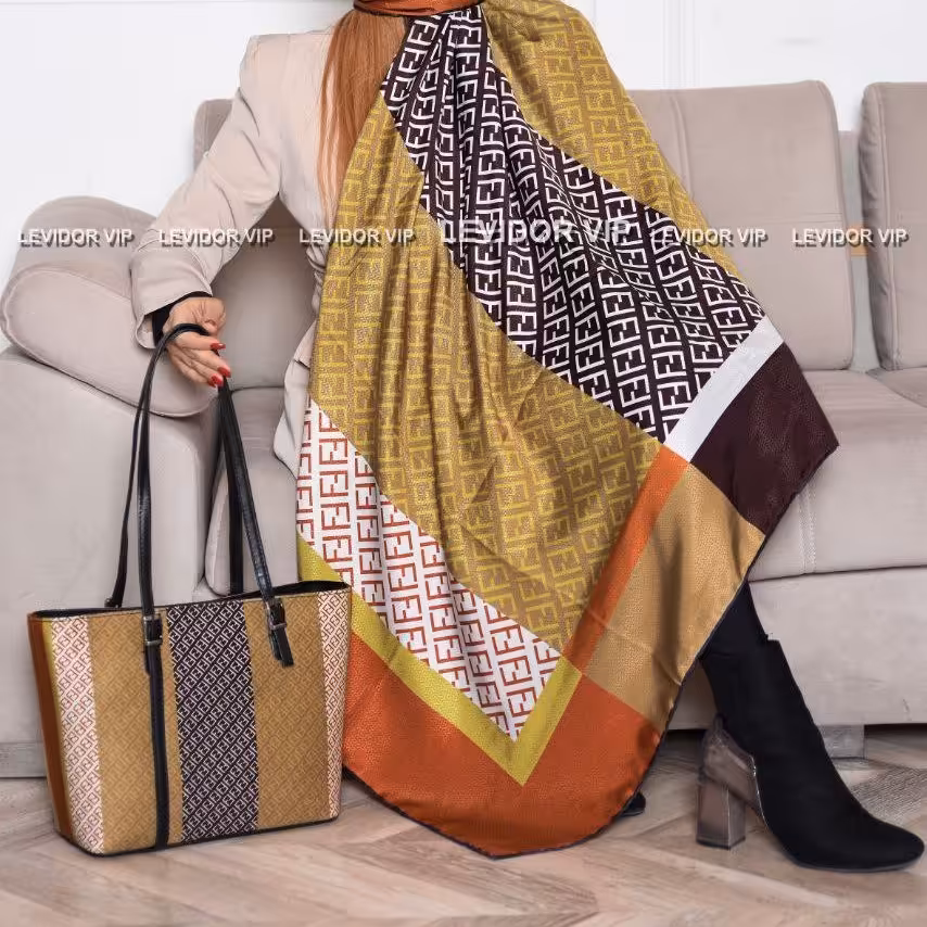 ست کیف و روسری لویدور با رنگبندی بی نظیر از فروشگاه حجاب