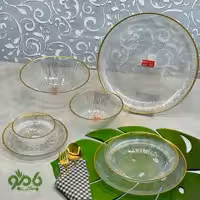 پک 33 پارچه ست پذیرایی سولو لب طلا