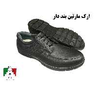 کفش اداری تمام چرم مارتین بند دار کفش فرم ارک مارتین کفش مارتین مردانه کفش پرسنلی چرم اعلا طبی سبک  