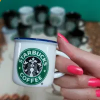 شات قهوه استار باکس بسته 6 عددی رنگ سفید
