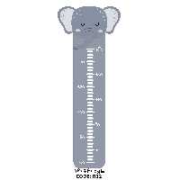 خط کش برچسبی دیوار