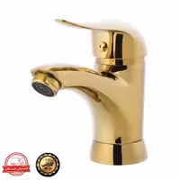 شیر روشویی اهرمی با گارانتی تعویض 5ساله مدل  آیلار طلایی