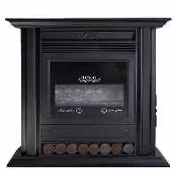 بخاری گازی مروارید سوز طرح شومینه مدل رویال 25000