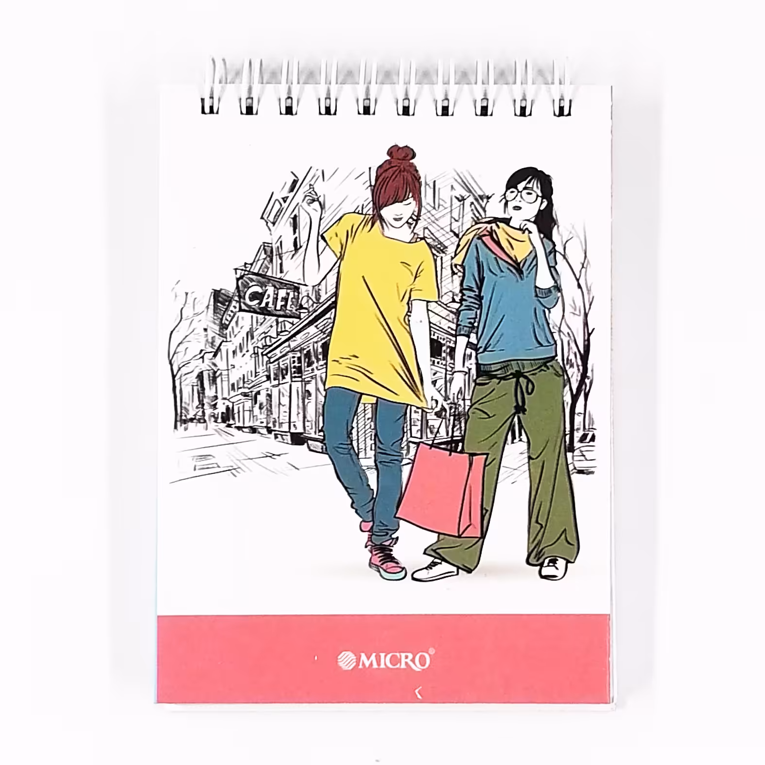 دفترچه یادداشت فانتزی میکرو جنس جلد مقوا سخت دارای کاغذ طرحدار