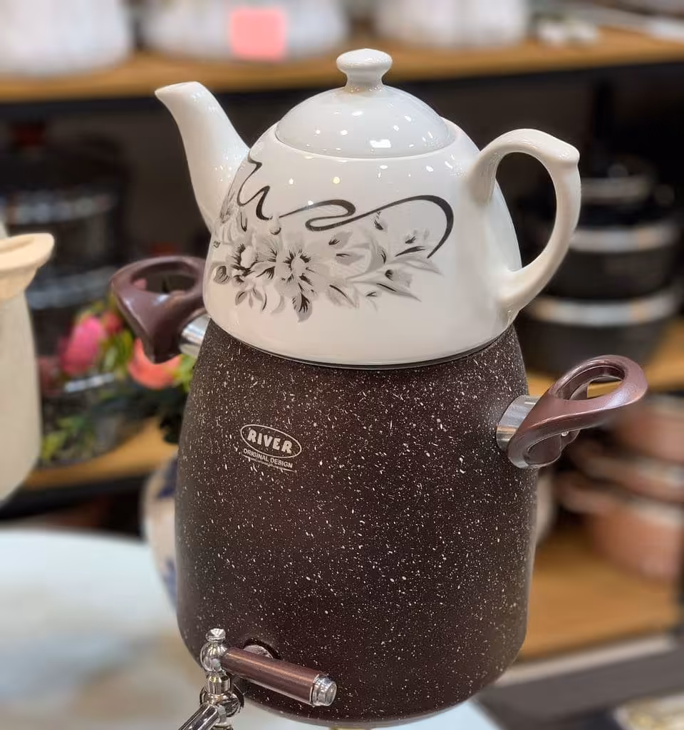 کتری و قوری River رنگ بادمجانی کد 105