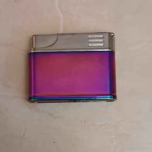 فندک کوره ای زیبا و خوش دست مناسب کلکسیون و استفاده روزمره  طرح بنفش