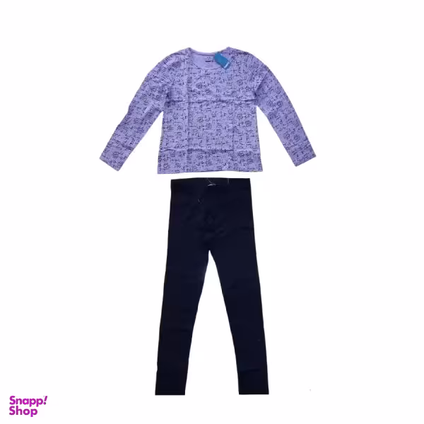 ست تیشرت و شلوار دخترانه پیپرتس مدل 001