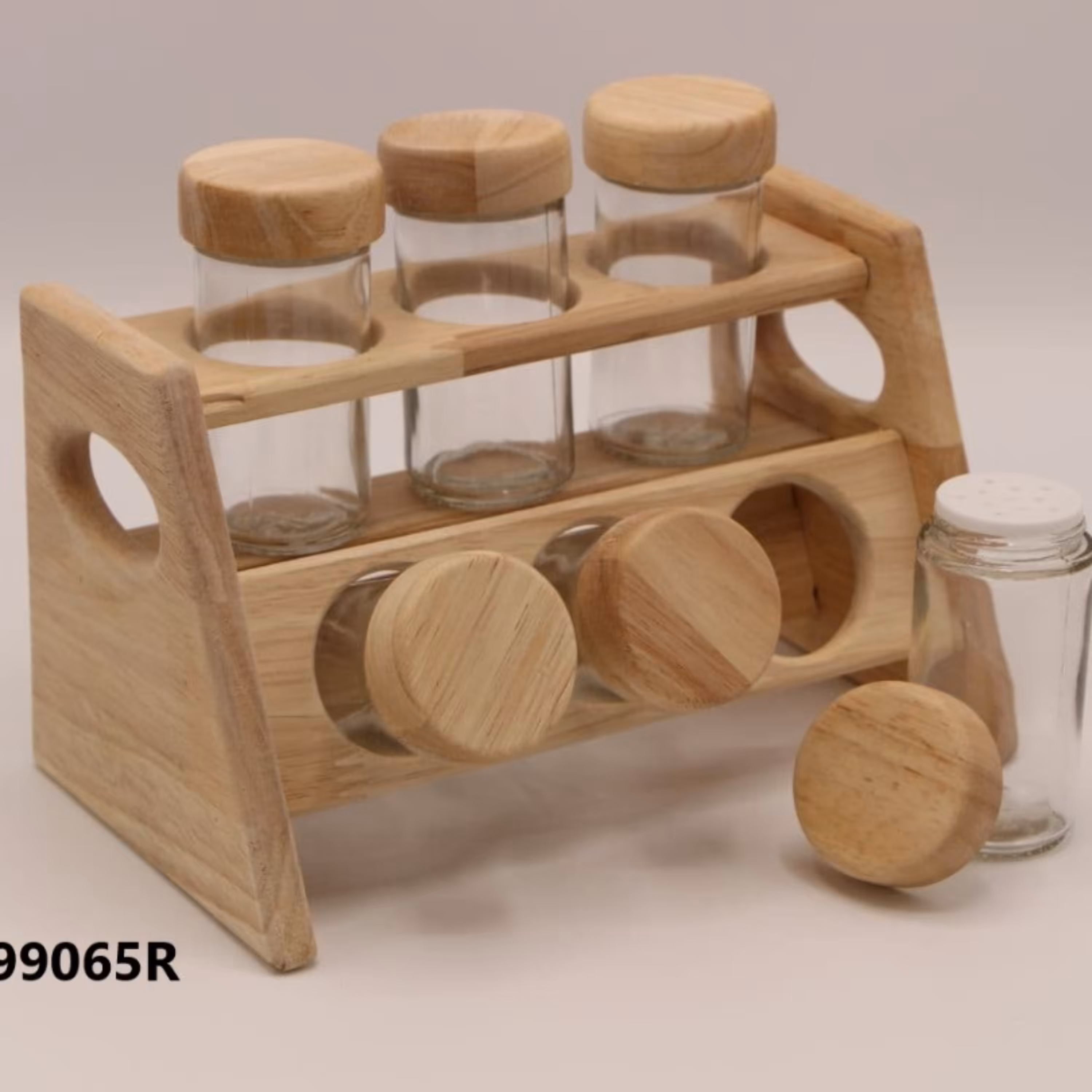 جا ادویه 6  عددی چوب رابروود مدل پاریس کد 99065