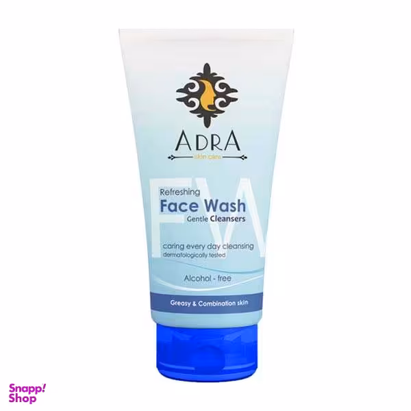 ژل شستشوی صورت آدرا (Adra) حاوی عصاره آلویه ورا مناسب پوست چرب و مختلط حجم 150 میلی‌ لیتر