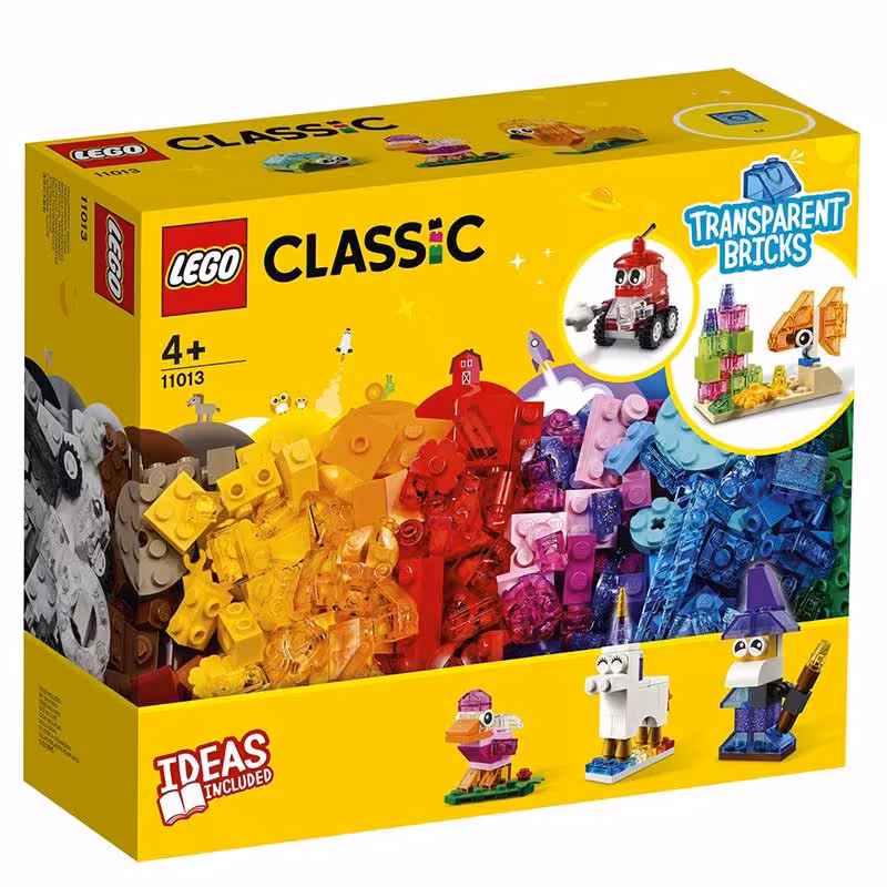 لگو کلاسیک  500 قطعه مدل  Lego Creative Transparent Bricks کد 11013