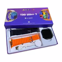ساعت هوشمند الترا مدل T30 ULTRA2 با 2 بند سیلیکونی