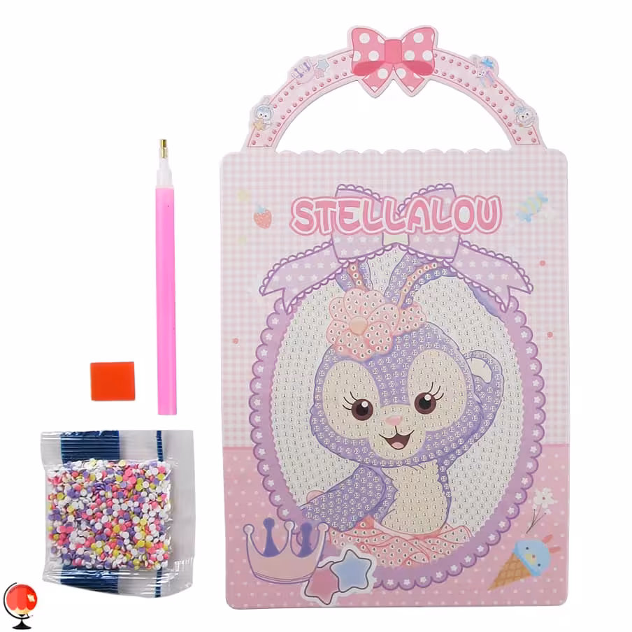 کیت نقاشی الماسی دسته دار خرگوش