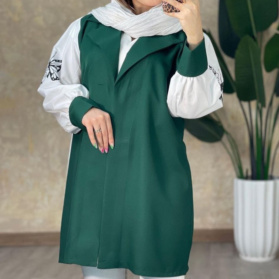 مانتو آستین چاپی زنانه
