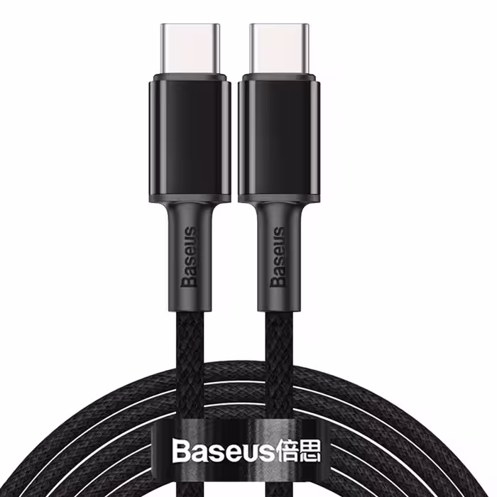 کابل شارژ فست دو سر Type-C باسئوس مدل CATGD-A PD 100W طول 2 مترBaseus CATGD-A PD Type-C TO Type-C 2m 100W Cable