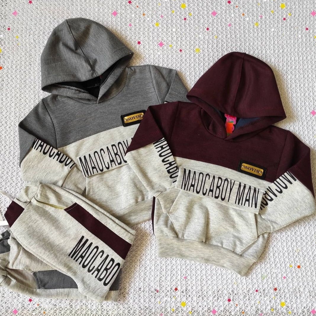 هودی شلوار اسپرت پاییزه مناسب یک سال تا سه سال جنس گلکسی پنبه عالی و ضخیم